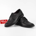 Elegáns férfi cipő 22002 Fekete Mels