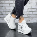 Női sportcipő platformmal 2W37 Fehér Mei