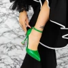 Női sarkú cipő 2DC5 Zöld Mei