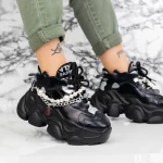 Női sportcipő platformmal 998 Fekete » MeiMall.hu