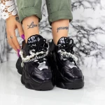 Női sportcipő platformmal 998 Fekete » MeiMall.hu