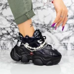 Női sportcipő platformmal 998 Fekete » MeiMall.hu