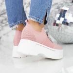 Női sportcipő platformmal 2MX9 Rózsaszín Mei