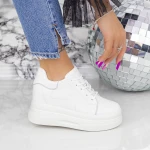 Női sportcipő platformmal 2SZ6 Fehér » MeiMall.hu