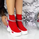 Női sportcipő platformmal 2MX10 Piros Mei