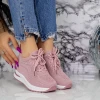 Női sportcipő platformmal 2KDN7 Rózsaszín Mei