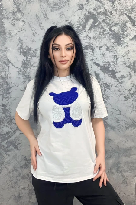 Női póló SJD92800 Fehér-Kék » MeiMall.hu