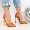 Vékony sarkú cipő 2KV79 Narancs Mei