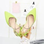 Női balerina cipő 2LE13 Zöld » MeiMall.hu