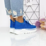 Női sportcipő platformmal 2W2 Kék Mei