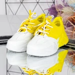 Női tornacipő AX13 Fehér-Sárga Mei