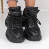 Női sportcipő platformmal 2150 Fekete Mei