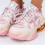 Női sportcipő platformmal B99915-1 Rózsaszín » MeiMall.hu