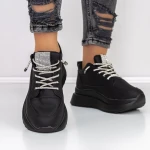 Női sportcipő platformmal 3WL3 Fekete » MeiMall.hu