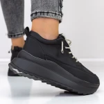 Női sportcipő platformmal 3WL3 Fekete » MeiMall.hu