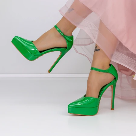 Női sarkú cipő és platform 3XKK9 Zöld » MeiMall.hu