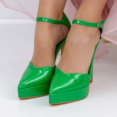 Női sarkú cipő és platform 3XKK9 Zöld » MeiMall.hu