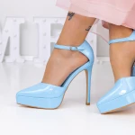 Női sarkú cipő és platform 3XKK9 Kék » MeiMall.hu