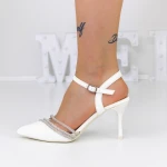 Vékony sarkú cipő 3XKK12 Fehér » MeiMall.hu