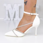 Vékony sarkú cipő 3XKK13 Fehér » MeiMall.hu