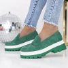 Női alkalmi cipő 3LE20 Zöld Mei