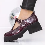 Női alkalmi cipő 3LE21 Burgundia » MeiMall.hu