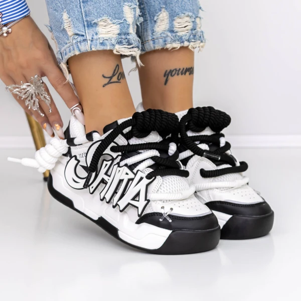 Női tornacipő 3S10 Fekete-Fehér | Mei