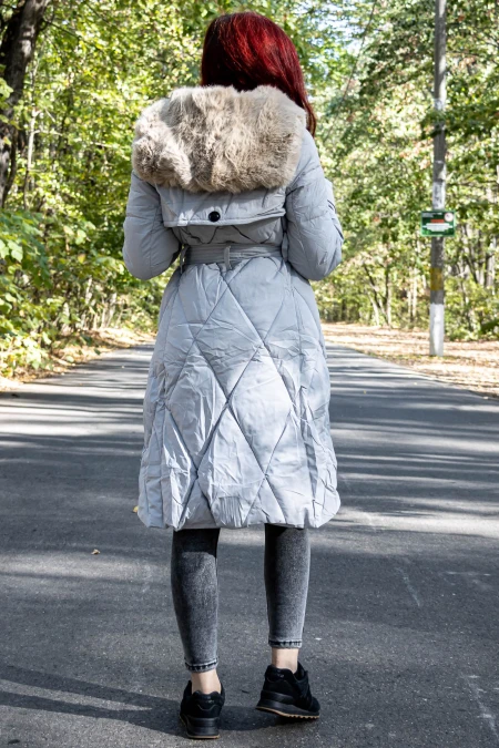 Női kabát G618 Világos szürke » MeiMall.hu