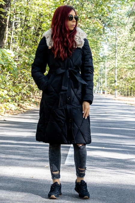 Női kabát G618 Fekete » MeiMall.hu