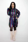 Női pulóver 50057 Fekete-Sokszínű | Kikiriki
