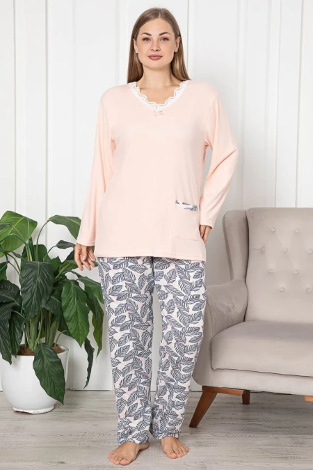 Női pizsama PJ2032 Rózsaszín-Fehér » MeiMall.hu