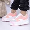 Női sportcipő platformmal 3XJ113 Rózsaszín | Mei