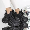 Női sportcipő platformmal 3SJN26 Fekete | Mei
