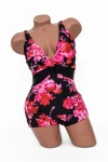 Női fürdőruha Y3060 Fekete-Rózsaszín | Meina
