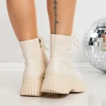 Ghete Dama cu Platforma 3AL52 BEIGE | MEI