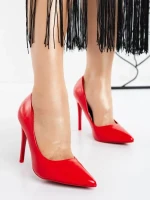 Pantofi Stiletto B-7 RED | MULANKA