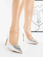 Pantofi Stiletto 66-S22 SILVER | GALLEVANI