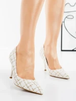 Pantofi Stiletto G1716 WHITE | GALLEVANI