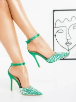 Pantofi Stiletto LD-1160 GREEN | L.DAY