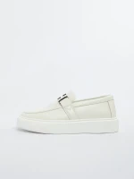 Mocasini Barbati din piele naturala 5NXE36 ALL WHITE | MEI