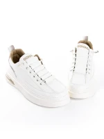 Pantofi Casual Barbati 8810 WHITE-BEIGE | MEI