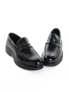 Mocasini Barbati din piele naturala 5NXE5 BLACK | PANTOFUL