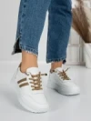 Sneakers Dama 981 WHITE-KHAKI | FASHION