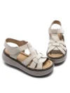 Sandale Dama din piele naturala FF03 CREAM | ADVANCER
