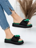 Papuci Dama cu Talpa Joasa 3AW310 BLACK | MEI