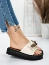Papuci Dama cu Talpa Joasa 3AW310 BEIGE | MEI