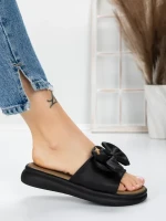 Papuci Dama cu Talpa Joasa 3AW311 BLACK | MEI