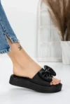 Papuci Dama cu Talpa Joasa 3AW319 BLACK | MEI