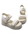 Sandale Dama din piele naturala 1036139 WHITE | FORMAZIONE