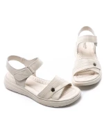 Sandale Dama din piele naturala 56685 CREAM | BERLINER